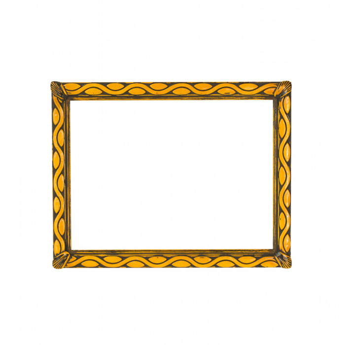 Cornice decorata, giallo acceso