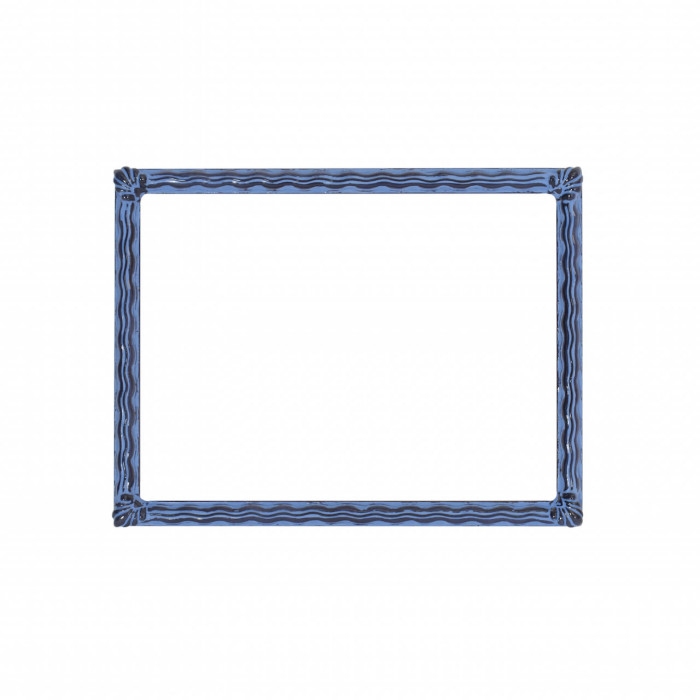 Cornice decorata, azzurra e nera