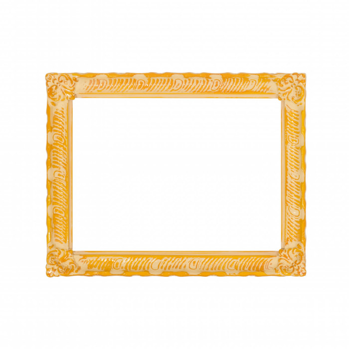 Cornice decorata, giallo brillante