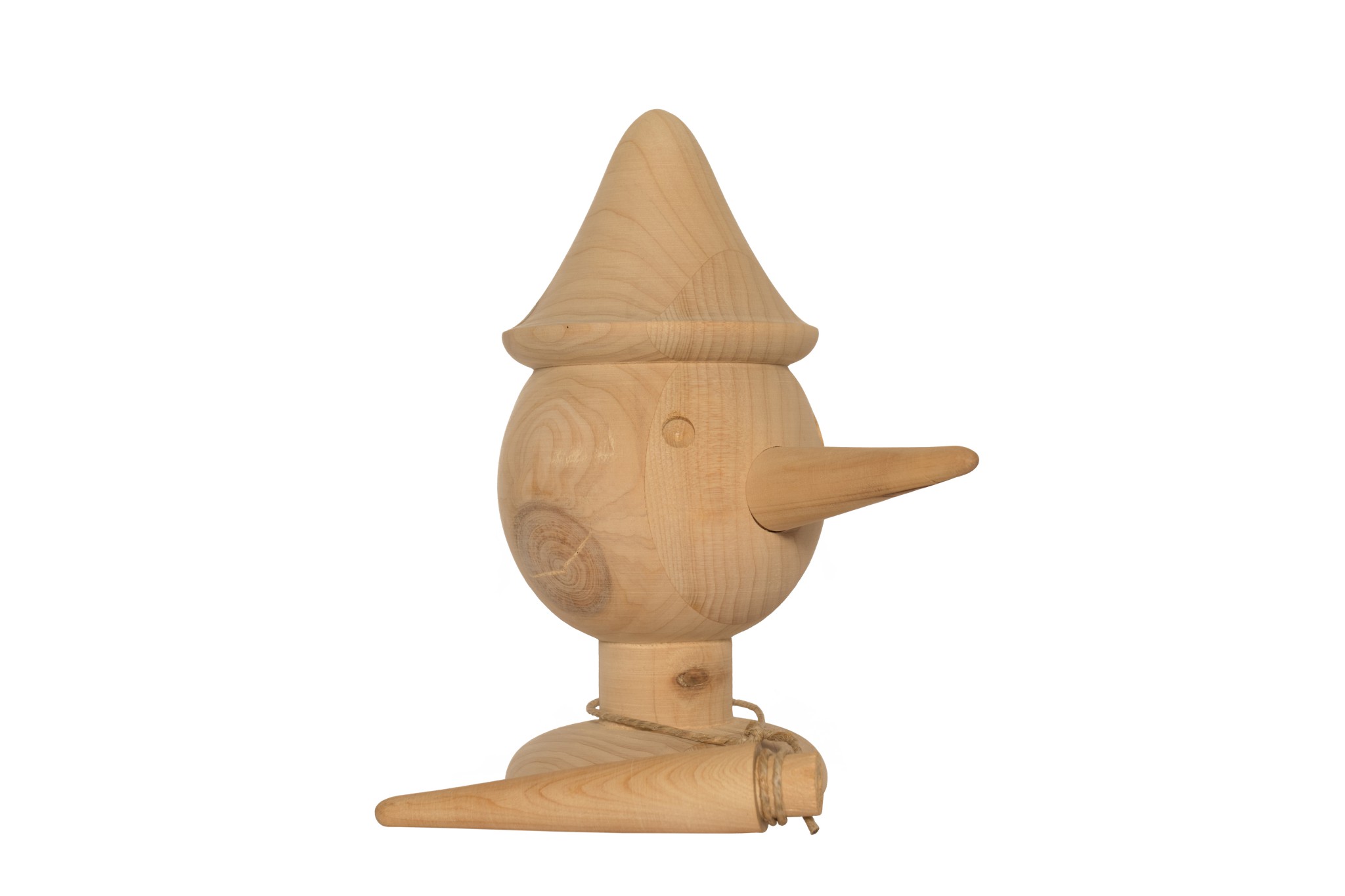 Testa Pinocchio in legno intagliato - Cornici Maselli